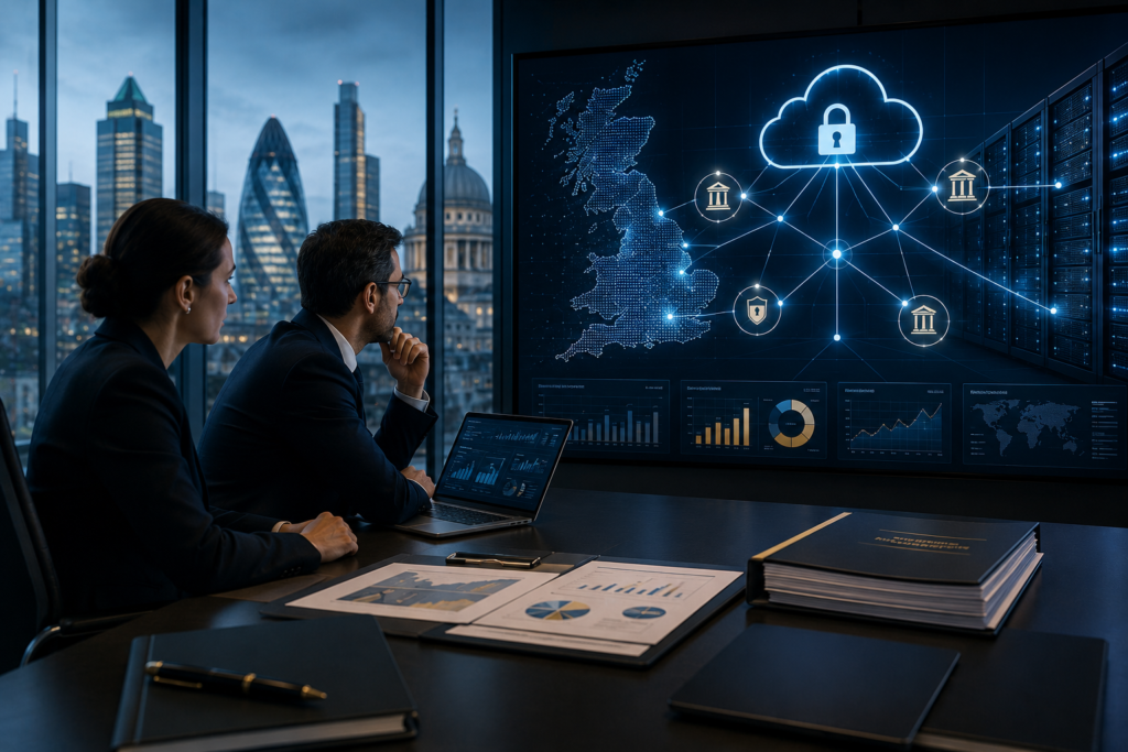 Financial institutions strengthening operational resilience through regulated cloud technology providers and third-party risk management.